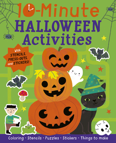 10-Minute Halloween Activities: With Stencils, Press-Outs, and Stickers! (10-Minute Activities) book cover by Helen Hughes