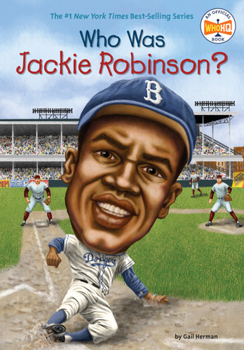 Who Was Jackie Robinson? (Who Was?) book cover by Gail Herman, Who HQ