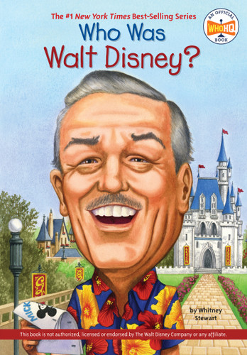 Who Was Walt Disney? (Who Was?) book cover by Whitney Stewart, Who HQ