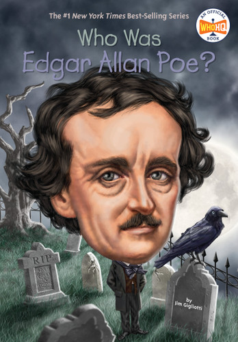Who Was Edgar Allan Poe? (Who Was?) book cover by Jim Gigliotti, Who HQ