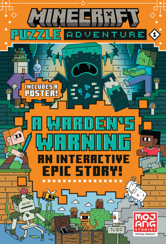 Minecraft Puzzle Adventure: A Warden's Warning book cover by Random House
