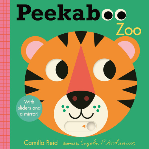 Peekaboo: Zoo: (An Interactive Board Book for Babies & Toddlers with Mirror & Sliders to Push, Pull, or Turn. Cute Zoo Animal Artwork Includes a Rhino, Hippo, Camel, & More.) (Peekaboo You) book cover by Camilla Reid