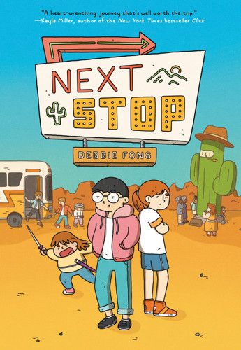 Next Stop: (A Graphic Novel) book cover by Debbie Fong