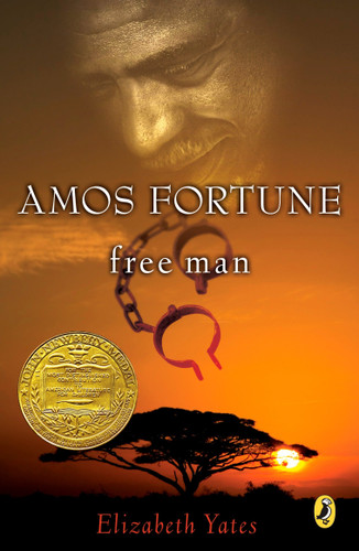 Amos Fortune, Free Man (Newbery Library, Puffin) book cover by Elizabeth Yates
