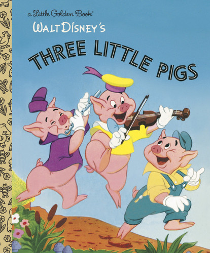 The Three Little Pigs (Disney Classic) (Little Golden Book) book cover by RH Disney