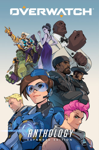 Overwatch Anthology: Expanded Edition book cover by Matt Burns, Robert Brooks, Michael Chu, Micky Neilson, Various