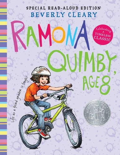Ramona Quimby, Age 8 Read-Aloud Edition (Ramona #6) book cover by Beverly Cleary