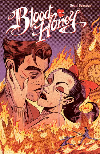 Blood Honey book cover by Sean Peacock
