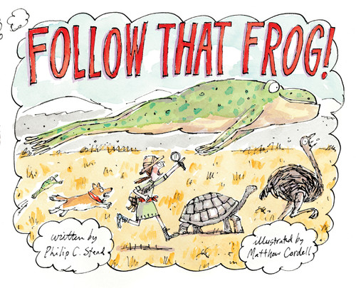 Follow That Frog! book cover by Philip C. Stead