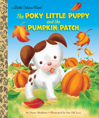 The Poky Little Puppy and the Pumpkin Patch: A Little Golden Book for Kids and Toddlers (Little Golden Book) book cover by Diane Muldrow