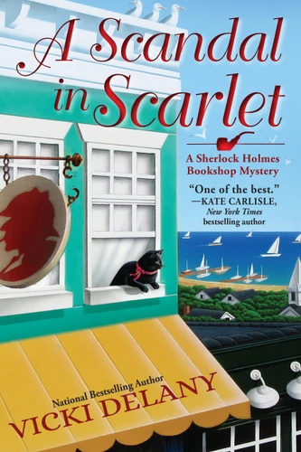 A Scandal in Scarlet: A Sherlock Holmes Bookshop Mystery (A Sherlock Holmes Bookshop Mystery) book cover by Vicki Delany