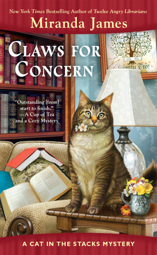 Claws for Concern (Cat in the Stacks Mystery) book cover by Miranda James