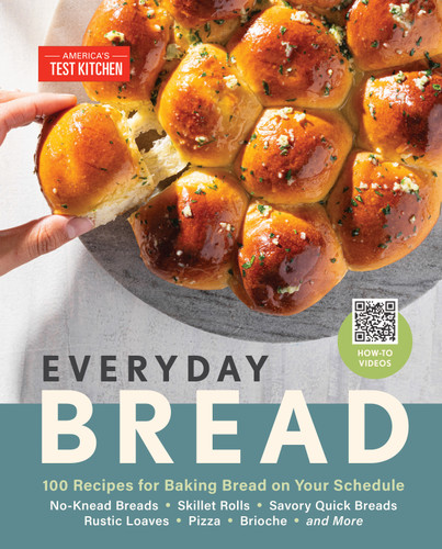 Everyday Bread: 100 Recipes for Baking Bread on Your Schedule book cover by America's Test Kitchen