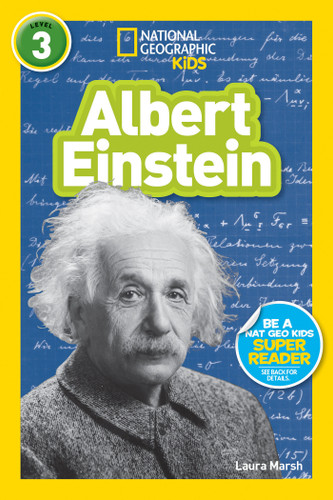 Albert Einstein (National Geographic Kids Readers, Level 3) (National Geographic Kids Readers) book cover by Libby Romero, National Geographic Kids