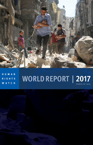 World Report 2017: Events of 2016 book cover by Human Rights Watch