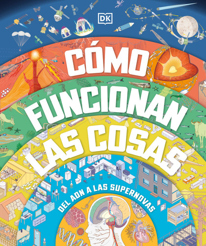 Cómo funcionan las cosas (How Everything Works) book cover by DK