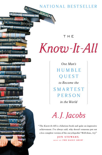The Know-It-All: One Man's Humble Quest to Become the Smartest Person in the World book cover by A. J.  Jacobs