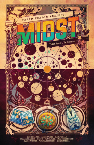 Midst: Tales from the Cosmos (Midst) book cover by Colin Lorimer, Jasmine Walls, Kendra Wells
