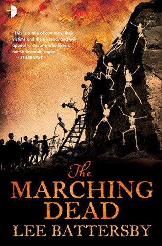 The Marching Dead (The Corpse-Rat King) book cover by Lee Battersby