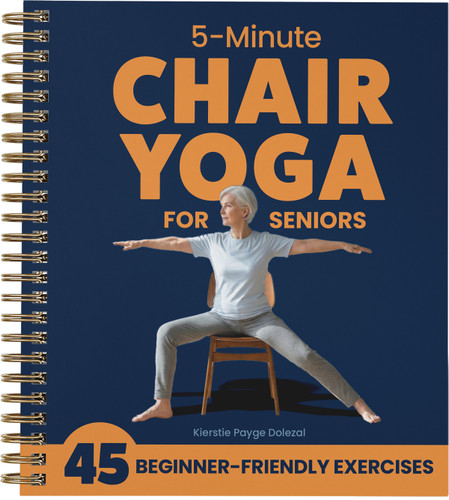 5-Minute Chair Yoga for Seniors: Simple Exercises to Improve Mobility and Reclaim Your Confidence book cover by Kierstie Payge Dolezal