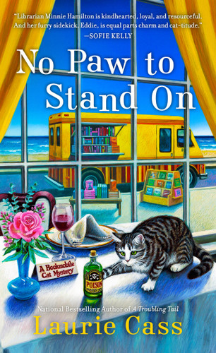 No Paw to Stand On (A Bookmobile Cat Mystery) book cover by Laurie Cass