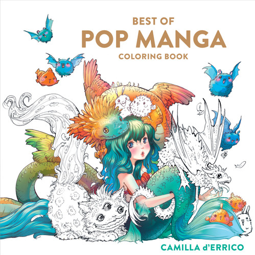 Best of Pop Manga Coloring Book book cover by Camilla d'Errico