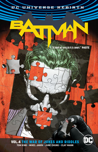 Batman Vol. 4: The War of Jokes and Riddles (2025 Edition) book cover by Tom King