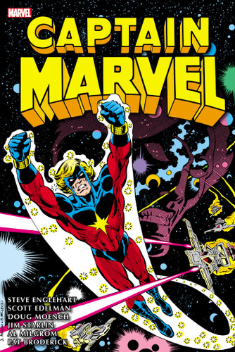 Death of Captain Marvel Omnibus book cover by Steve Englehart, Marvel Various