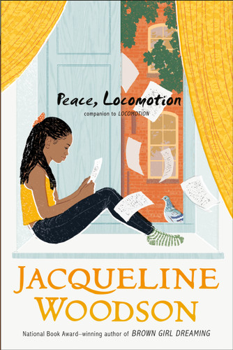 Peace, Locomotion book cover by Jacqueline Woodson