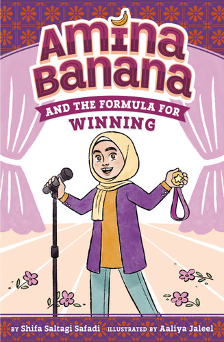 Amina Banana and the Formula for Winning (Amina Banana) book cover by Shifa Saltagi Safadi