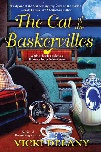 The Cat of the Baskervilles: A Sherlock Holmes Bookshop Mystery (A Sherlock Holmes Bookshop Mystery) book cover by Vicki Delany