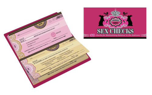 Sex Checks: 60 Checks for Maintaining Balance in the Bedroom book cover by Potter Gift