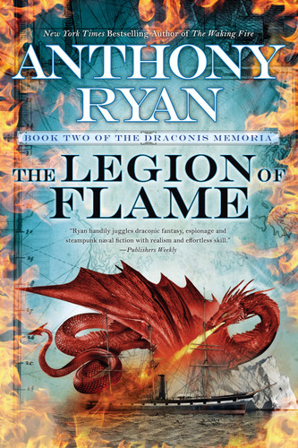 The Legion of Flame (The Draconis Memoria) book cover by Anthony Ryan