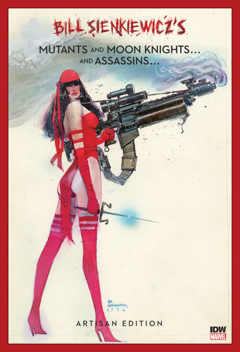 Bill Sienkiewicz's Mutants and Moon Knights and Assassins Artisan Edition (Artisan Edition) book cover by Bill Sienkiewicz