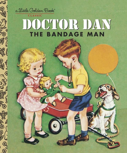 Doctor Dan the Bandage Man (Little Golden Book) book cover by Helen Gaspard