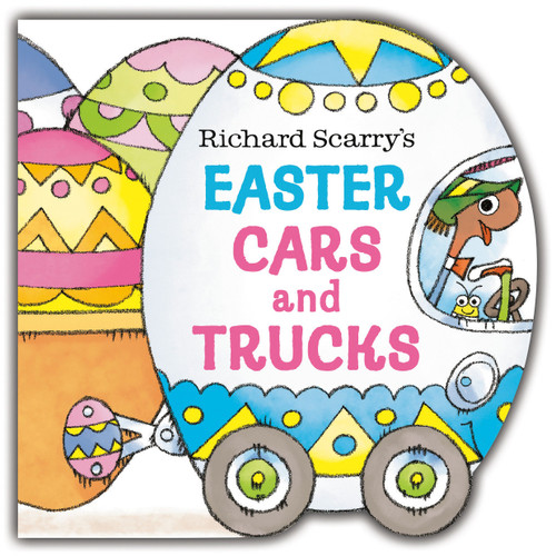 Richard Scarry's Easter Cars and Trucks (Shaped Board Book) book cover by Richard Scarry