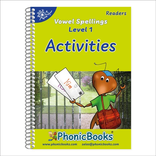 Phonic Books Dandelion Readers Vowel Spellings Level 1 The Mail Activities: Activities Accompanying Dandelion Readers Vowel Spellings Level 1 The Mail (One Spelling for Each Vowel Sound) (Phonic Books Beginner Decodable) book cover by Phonic Books
