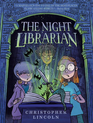 The Night Librarian: A Graphic Novel book cover by Christopher Lincoln