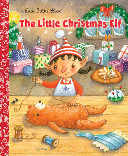 The Little Christmas Elf (Little Golden Book) book cover by Nikki Shannon Smith