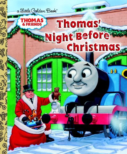 Thomas' Night Before Christmas (Thomas and Friends) (Little Golden Book) Cover