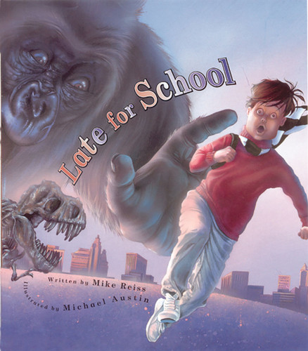 Late for School book cover by Mike Reiss