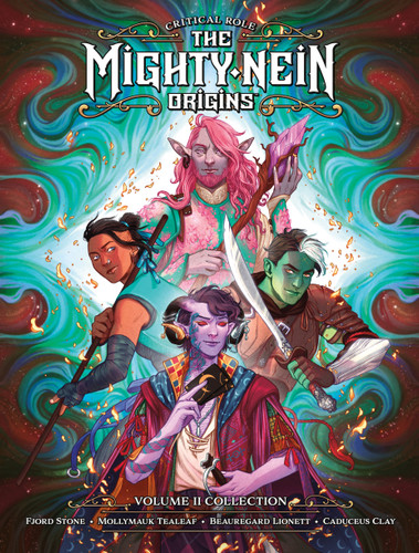 Critical Role: The Mighty Nein Origins Library Edition Volume 2 (Critical Role) book cover by Jody Houser, Kendra Wells, Mae  Catt