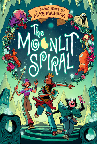 The Moonlit Spiral: A Graphic Novel book cover by Mike Maihack