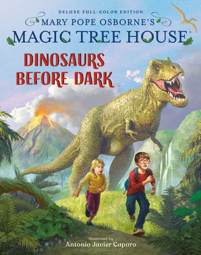 Magic Tree House Deluxe Edition: Dinosaurs Before Dark (Magic Tree House) book cover by Mary Pope Osborne