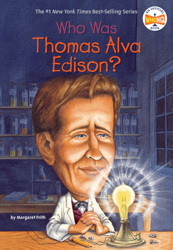 Who Was Thomas Alva Edison? (Who Was?) book cover by Margaret Frith, Who HQ