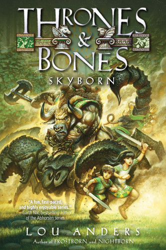 Skyborn (Thrones and Bones) book cover by Lou Anders