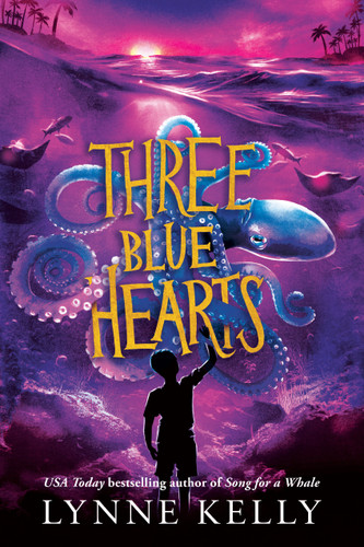 Three Blue Hearts book cover by Lynne Kelly