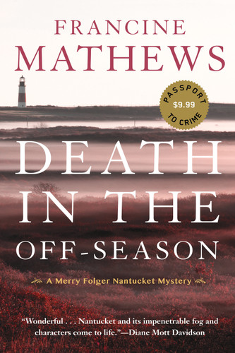 Death in the Off-Season (A Merry Folger Nantucket Mystery) book cover by Francine Mathews