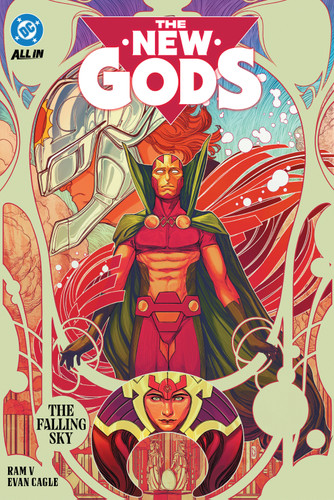 The New Gods Vol. 1: The Falling Sky book cover by Ram V.