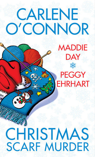 Christmas Scarf Murder book cover by Carlene O'Connor, Maddie Day, Peggy Ehrhart